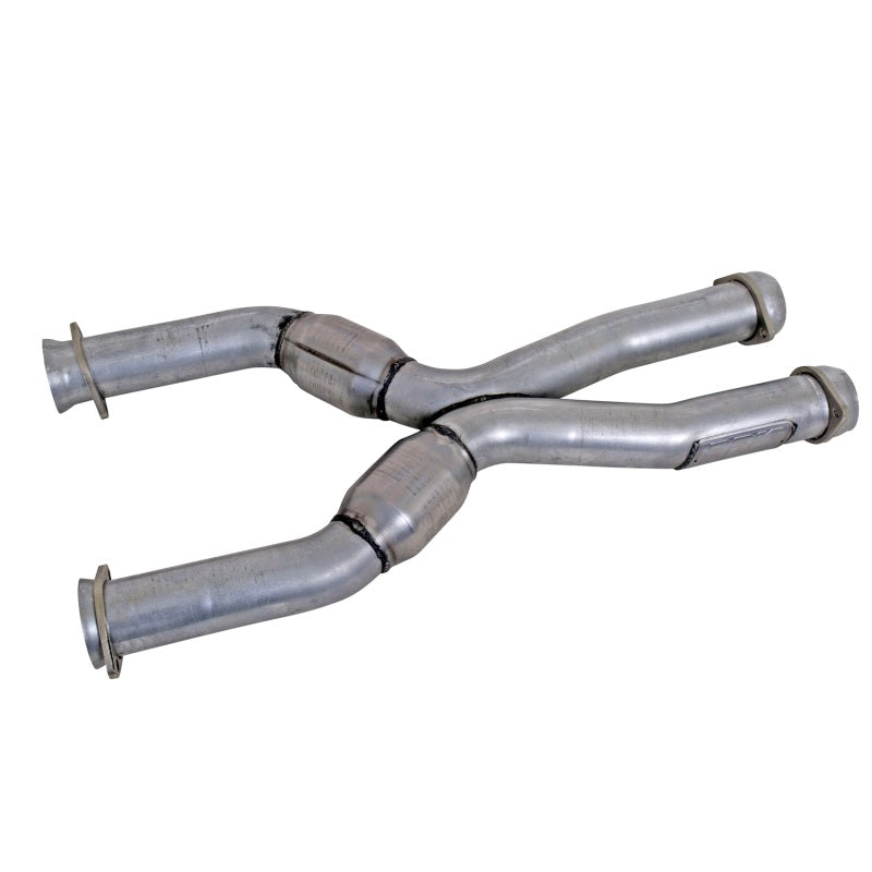 BBK 79-04 Mustang Coyote Swap Short Mid X Pipe w Catalytic Converters 3.0 For BBK Long Tube Headers AJ-USA, Inc