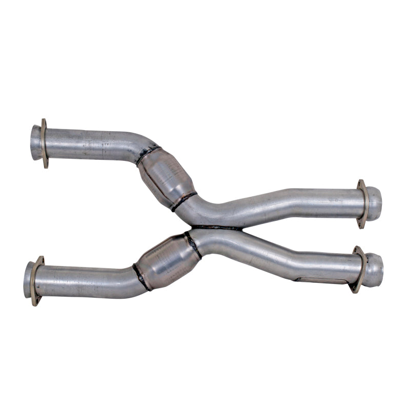 BBK 79-04 Mustang Coyote Swap Short Mid X Pipe w Catalytic Converters 3.0 For BBK Long Tube Headers AJ-USA, Inc