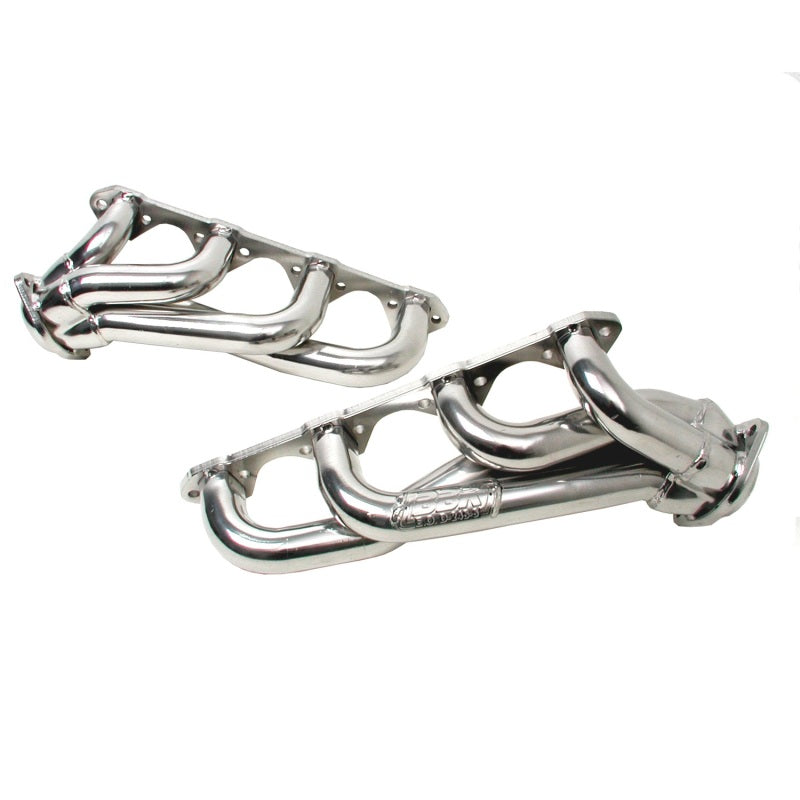 BBK 79-93 Mustang 351 Swap Shorty Unequal Length Exhaust Headers - 1-5/8 Silver Ceramic AJ-USA, Inc