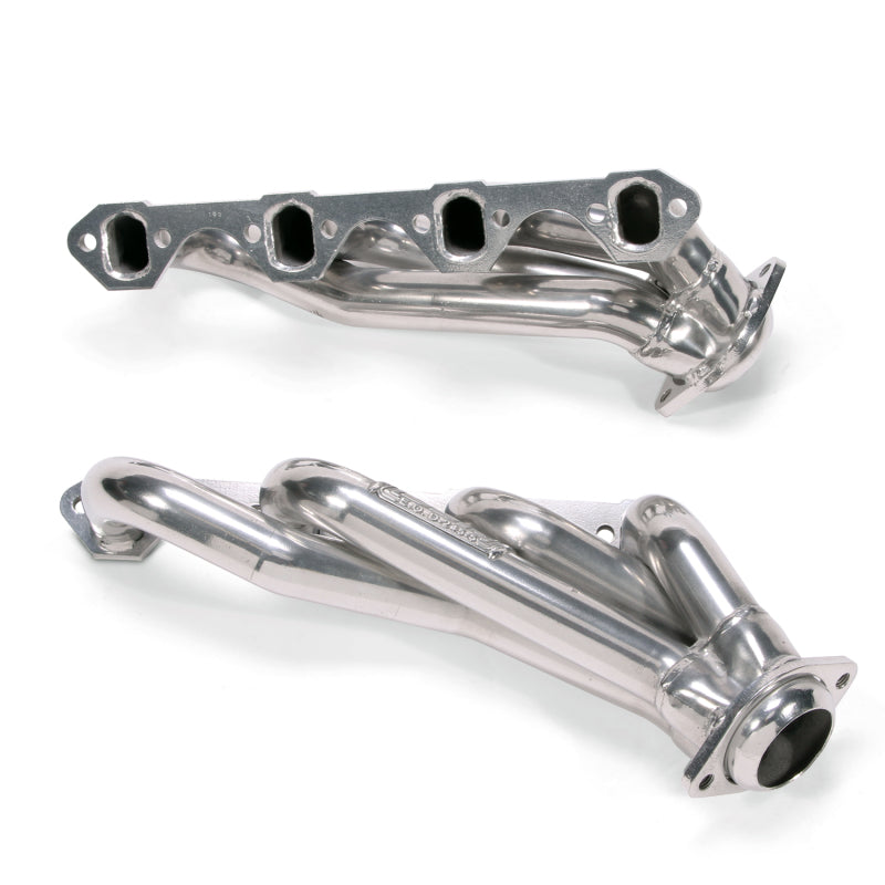 BBK 79-93 Mustang 351 Swap Shorty Unequal Length Exhaust Headers - 1-5/8 Silver Ceramic AJ-USA, Inc