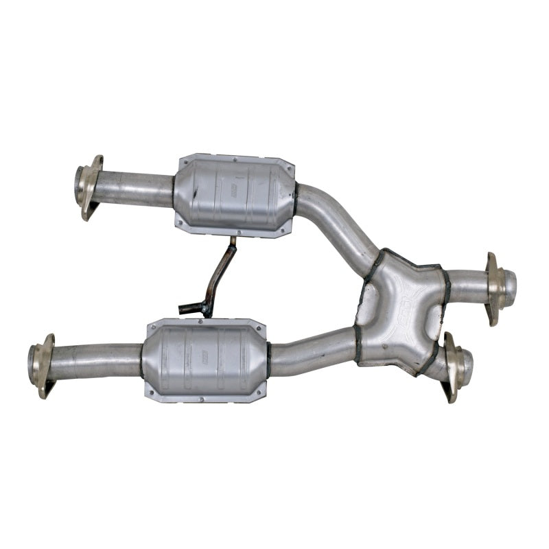 BBK 79-93 Mustang 5.0 Short Mid X Pipe With Catalytic Converters 2-1/2 For BBK Long Tube Headers AJ-USA, Inc