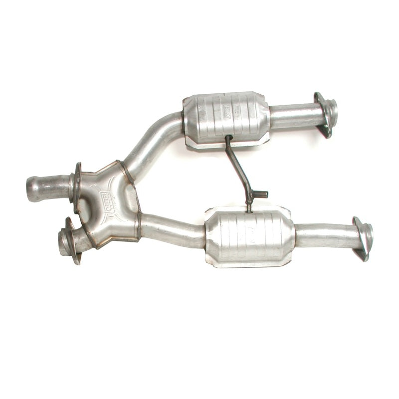 BBK 79-93 Mustang 5.0 Short Mid X Pipe With Catalytic Converters 2-1/2 For BBK Long Tube Headers AJ-USA, Inc