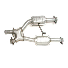 Load image into Gallery viewer, BBK 79-93 Mustang 5.0 Short Mid X Pipe With Catalytic Converters 2-1/2 For BBK Long Tube Headers AJ-USA, Inc