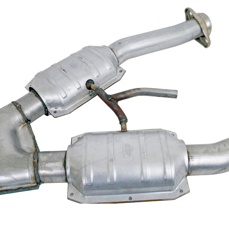 BBK 79-93 Mustang 5.0 Short Mid X Pipe w Catalytic Converters 2-1/2 For Automatic Long Tube Headers AJ-USA, Inc