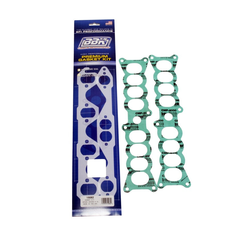 BBK 86-95 Mustang 5.0 Upper To Lower EFI Intake EFI Manifold Gasket Set Factory Ford AJ-USA, Inc