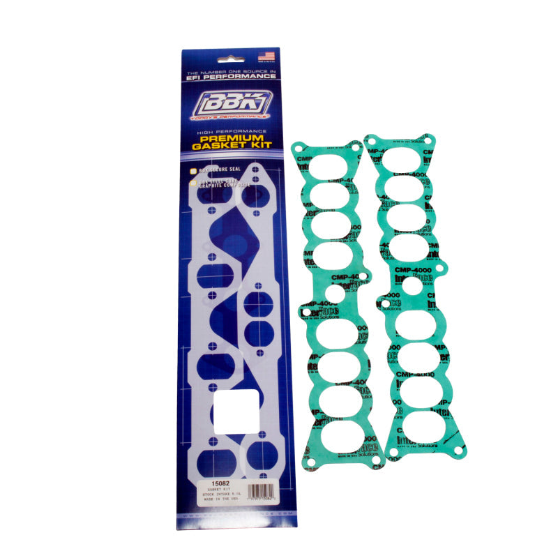 BBK 86-95 Mustang 5.0 Upper To Lower EFI Intake EFI Manifold Gasket Set Factory Ford AJ-USA, Inc