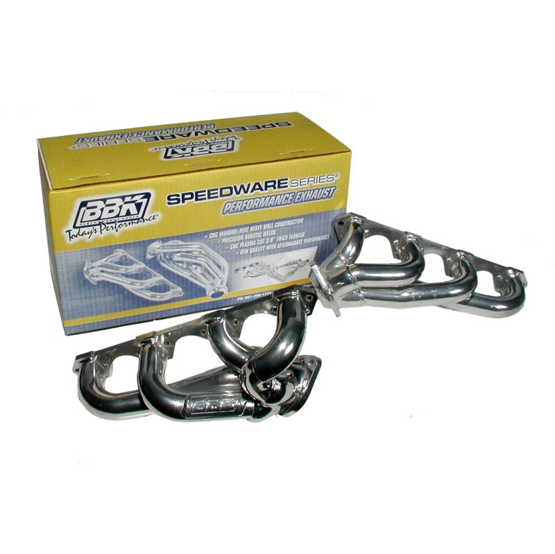 BBK 87-95 Ford F150 Truck 5.0 302 Shorty Unequal Length Exhaust Headers - 1-5/8 Chrome AJ-USA, Inc