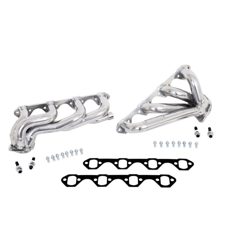 BBK 87-95 Ford F150 Truck 5.8 351 Shorty Unequal Length Exhaust Headers - 1-5/8 Silver Ceramic AJ-USA, Inc