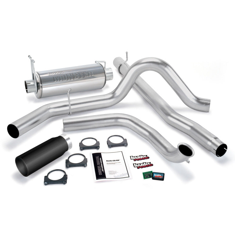 Banks Power 00-03 Ford 7.3L / Excursion Git-Kit - SS Single Exhaust w/ Black Tip AJ-USA, Inc