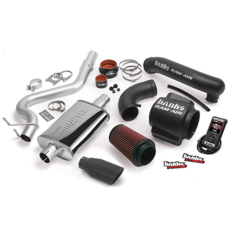 Banks Power 00-03 Jeep 4.0L Wrangler Stinger System - SS Single Exhaust w/ Black Tip AJ-USA, Inc