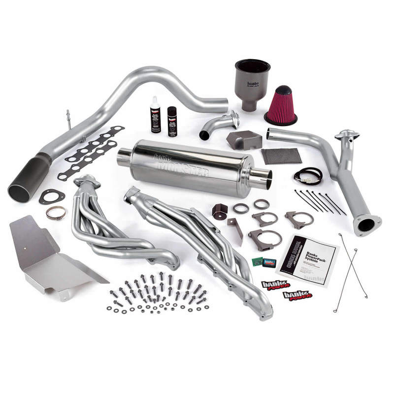 Banks Power 00-04 Ford 6.8L Excr (No-Egr) PowerPack System - SS Single Exhaust w/ Black Tip AJ-USA, Inc