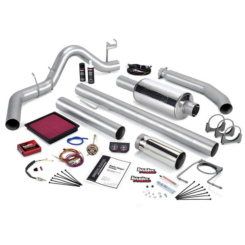 Banks Power 01 Dodge 5.9L 235Hp Ext Cab Stinger System - SS Single Exhaust w/ Chrome Tip AJ-USA, Inc