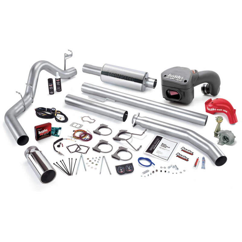 Banks Power 01 Dodge 5.9L 245Hp Ext Cab PowerPack System - SS Single Exhaust w/ Chrome Tip AJ-USA, Inc