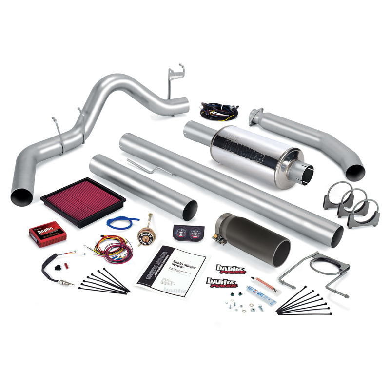 Banks Power 01 Dodge 5.9L 245Hp Ext Cab Stinger System - SS Single Exhaust w/ Chrome Tip AJ-USA, Inc