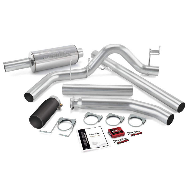 Banks Power 01 Dodge 5.9L Std Cab Git-Kit - SS Single Exhaust w/ Black Tip AJ-USA, Inc