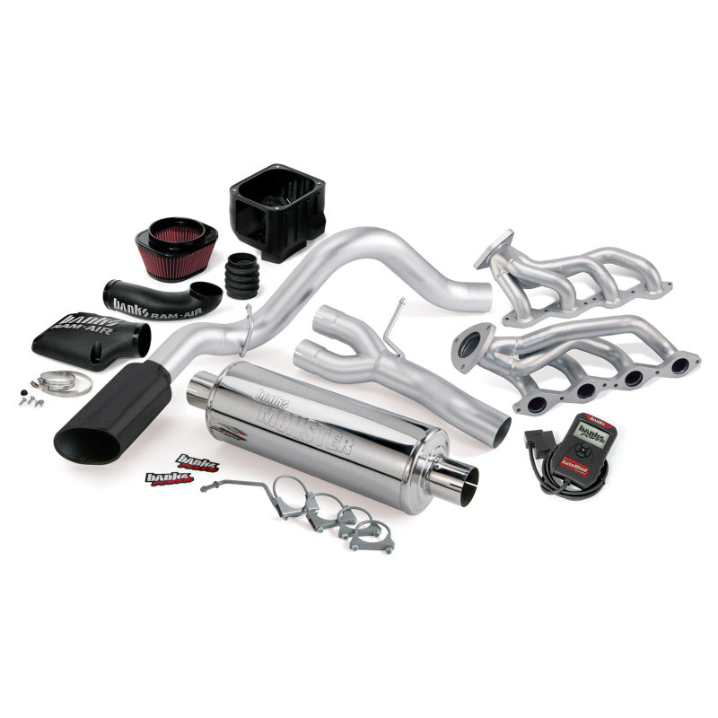 Banks Power 02 Chevy 4.8-5.3L 1500-ECSB PowerPack System - SS Single Exhaust w/ Black Tip AJ-USA, Inc