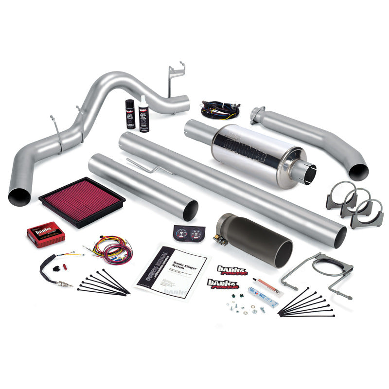 Banks Power 02 Dodge 5.9L 235Hp Std Cab Stinger System - SS Single Exhaust w/ Black Tip AJ-USA, Inc