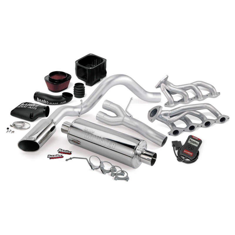 Banks Power 03-06 Chevy 4.8-5.3L EC/CCSB PowerPack System - SS Single Exhaust w/ Chrome Tip AJ-USA, Inc