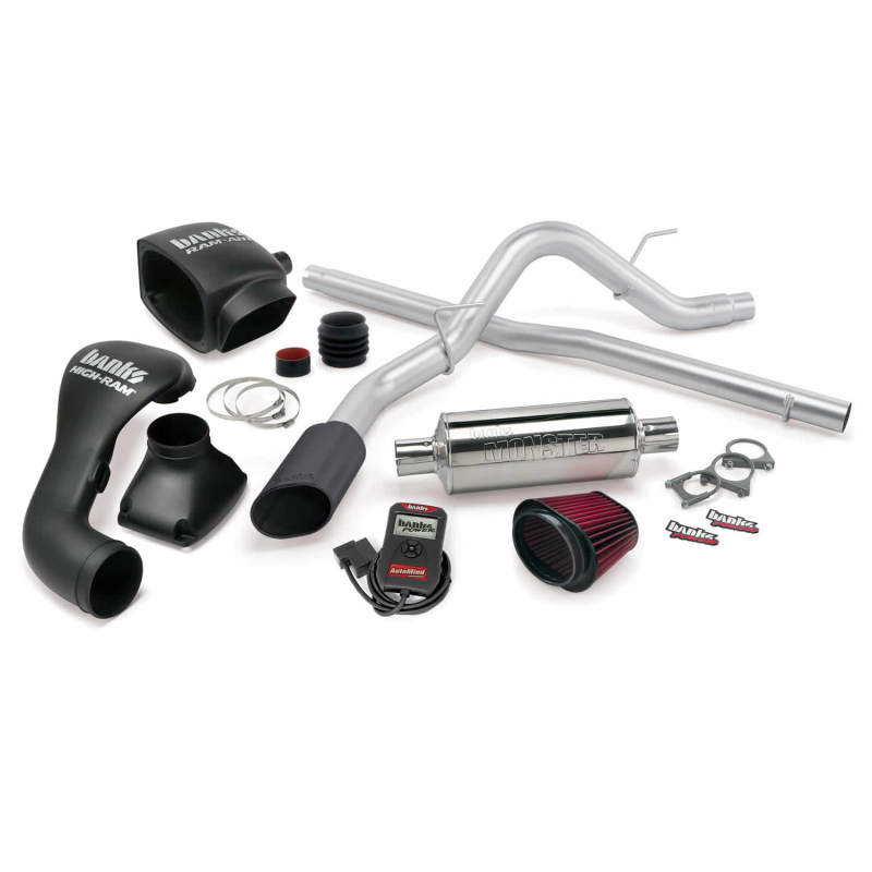 Banks Power 04-08 Ford 5.4L F-150 SCLB/ECMB Stinger System - SS Single Exhaust w/ Black Tip AJ-USA, Inc