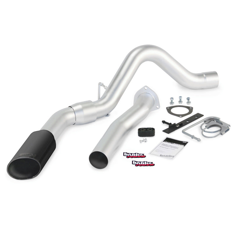 Banks Power 07-10 Chev 6.6L LMM ECSB-CCLB Monster Exhaust System - SS Single Exhaust w/ Black Tip AJ-USA, Inc