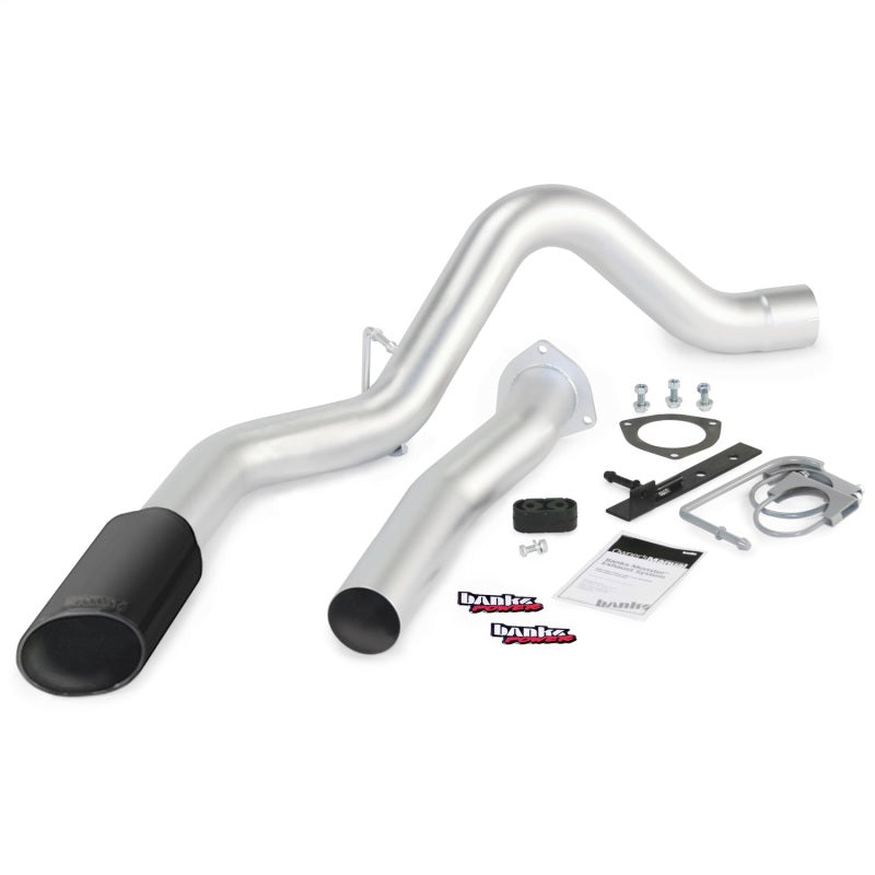 Banks Power 07-10 Chev 6.6L LMM ECSB-CCLB Monster Exhaust System - SS Single Exhaust w/ Black Tip AJ-USA, Inc