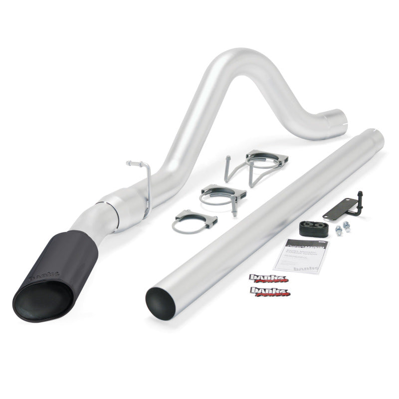 Banks Power 08-10 Ford 6.4 ECSB/CCSB (SWB) Monster Exhaust System - SS Single Exhaust w/ Black Tip AJ-USA, Inc