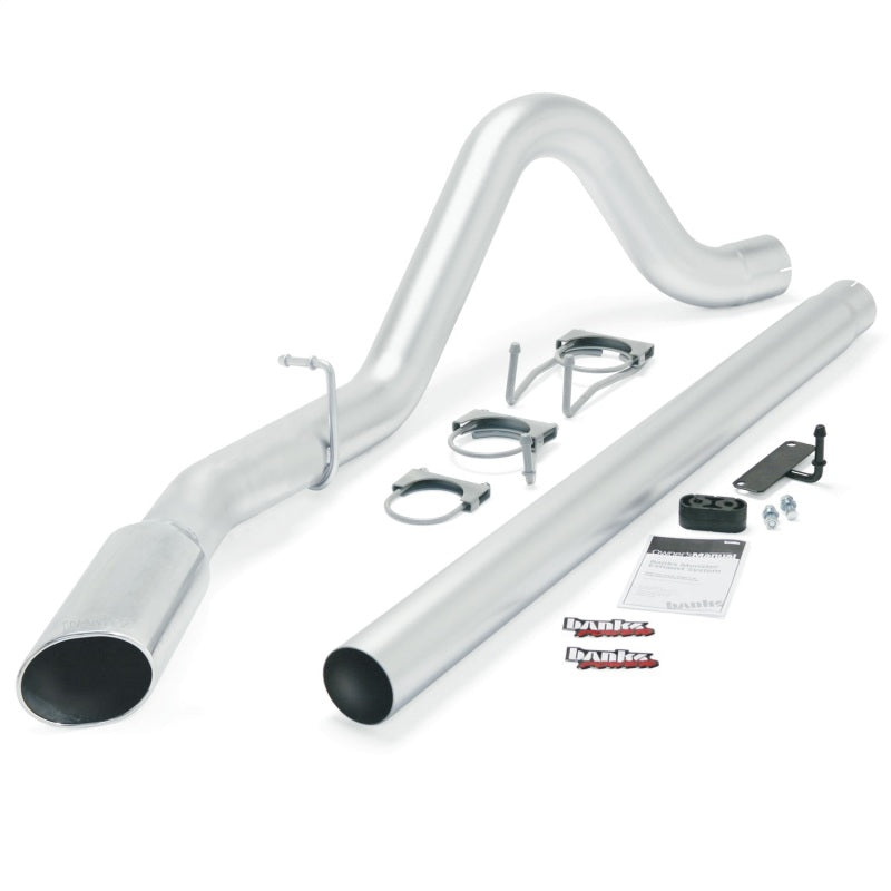 Banks Power 08-10 Ford 6.4L ECSB/CCSB (SWB) Monster Exhaust System - SS Single Exhaust w/ Chrome Tip AJ-USA, Inc