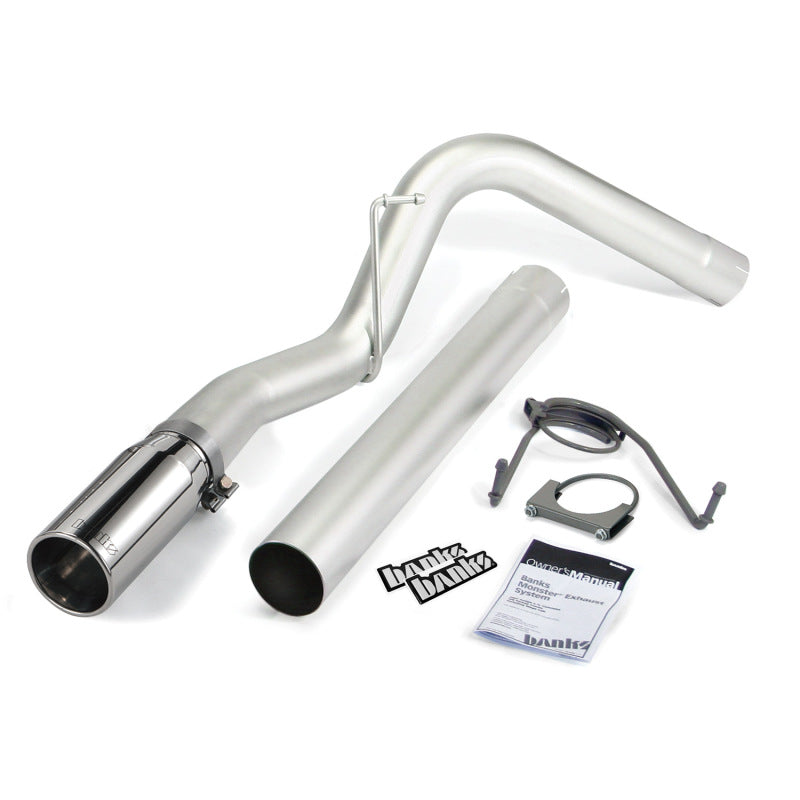 Banks Power 10-13 Dodge 6.7L CCLB Monster Exhaust System - SS Single Exhaust w/ Chrome Tip AJ-USA, Inc