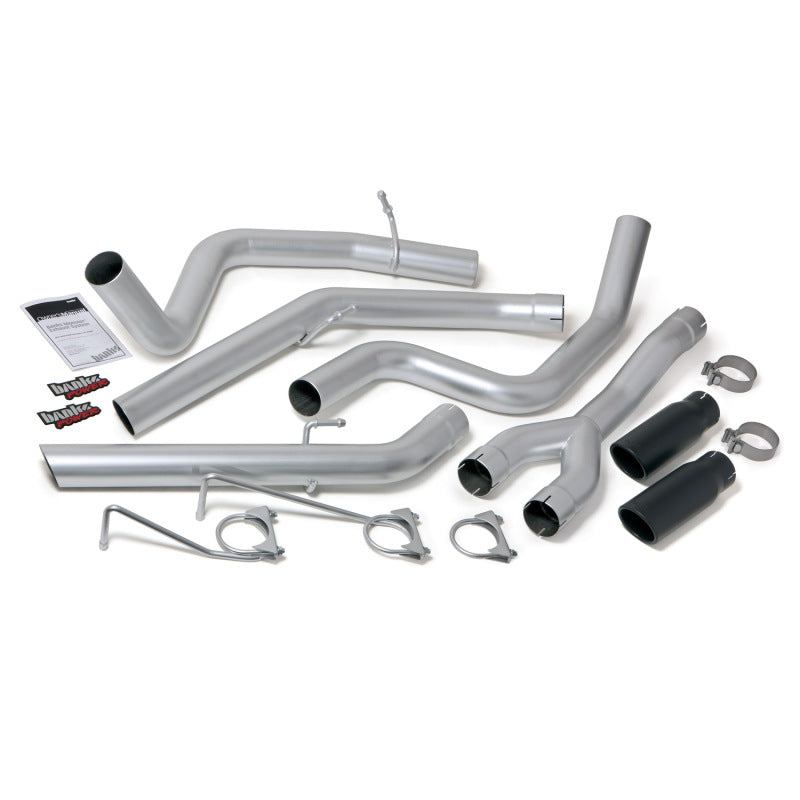 Banks Power 14-15 Dodge Ram 1500 3.0L Diesel Monster Exhaust System - SS Dual Exhaust w/ Black Tips AJ-USA, Inc