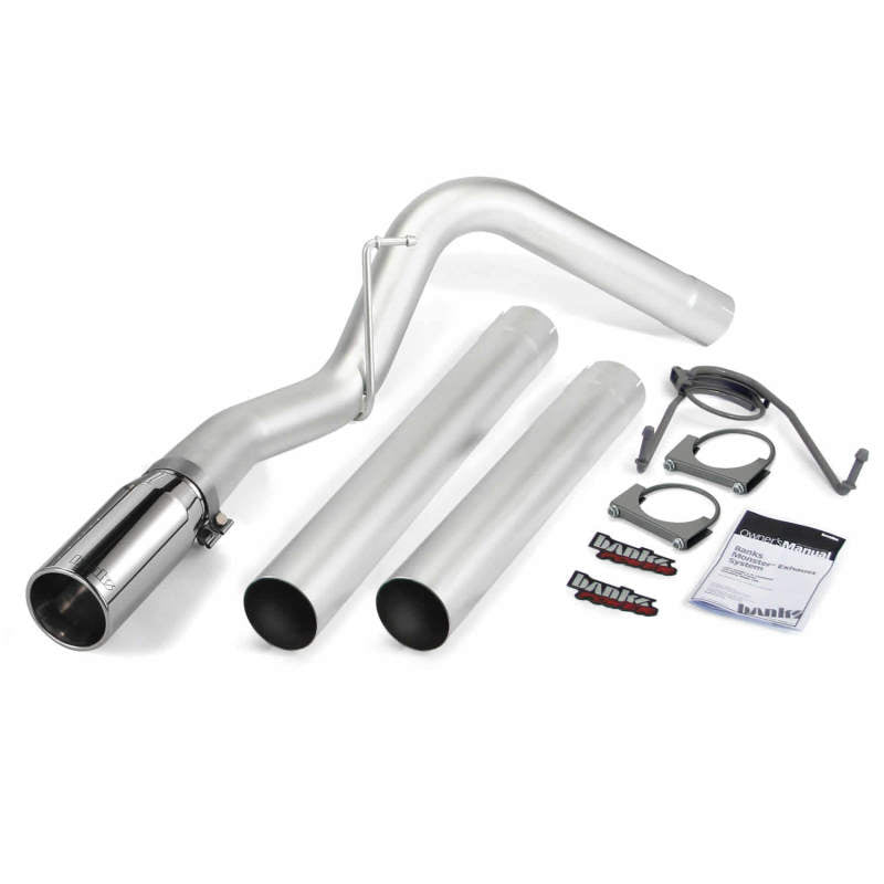 Banks Power 14-17 Ram 6.7L CCLB MCSB Monster Exhaust System - SS Single Exhaust w/ Chrome Tip AJ-USA, Inc