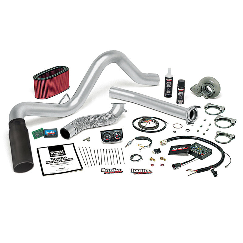 Banks Power 94-95.5 Ford 7.3L Man Stinger-Plus System - SS Single Exhaust w/ Black Tip AJ-USA, Inc