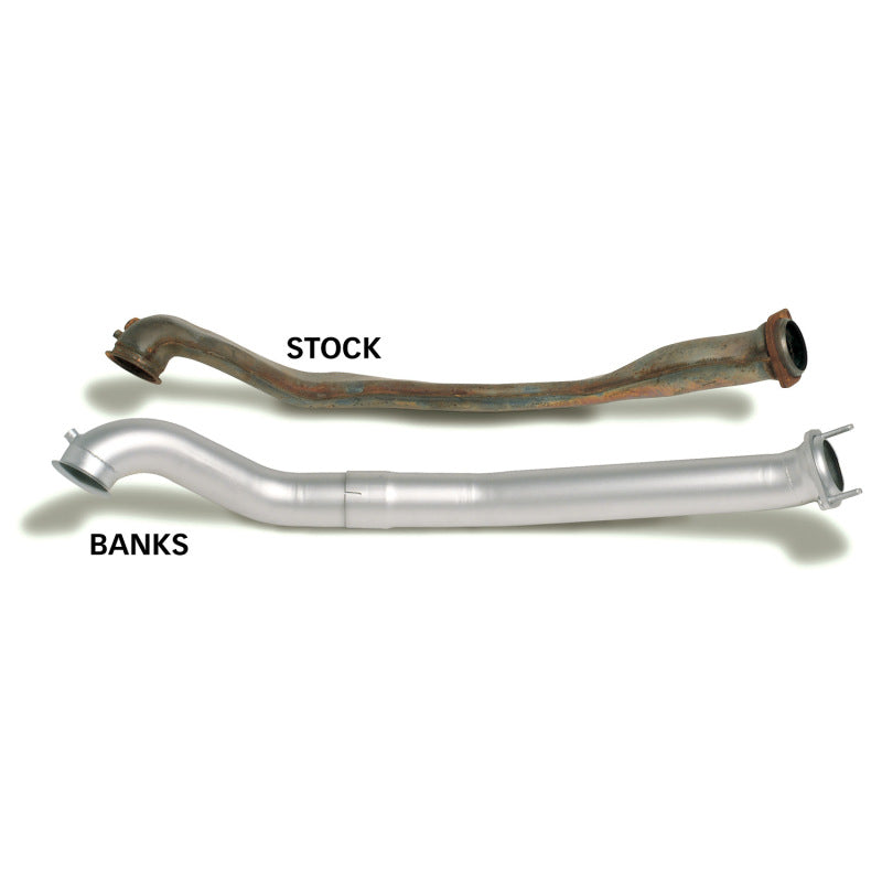 Banks Power 94-97 Ford 7.3L CCLB Monster Exhaust System - SS Single Exhaust w/ Black Tip AJ-USA, Inc