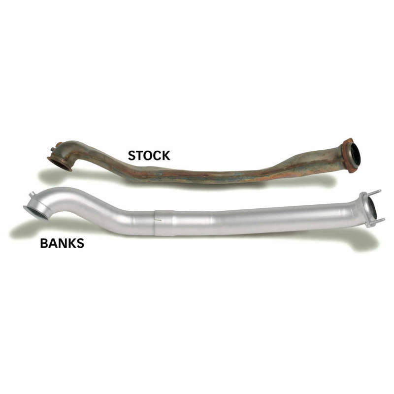 Banks Power 94-97 Ford 7.3L ECLB Monster Exhaust System - SS Single Exhaust w/ Black Tip AJ-USA, Inc