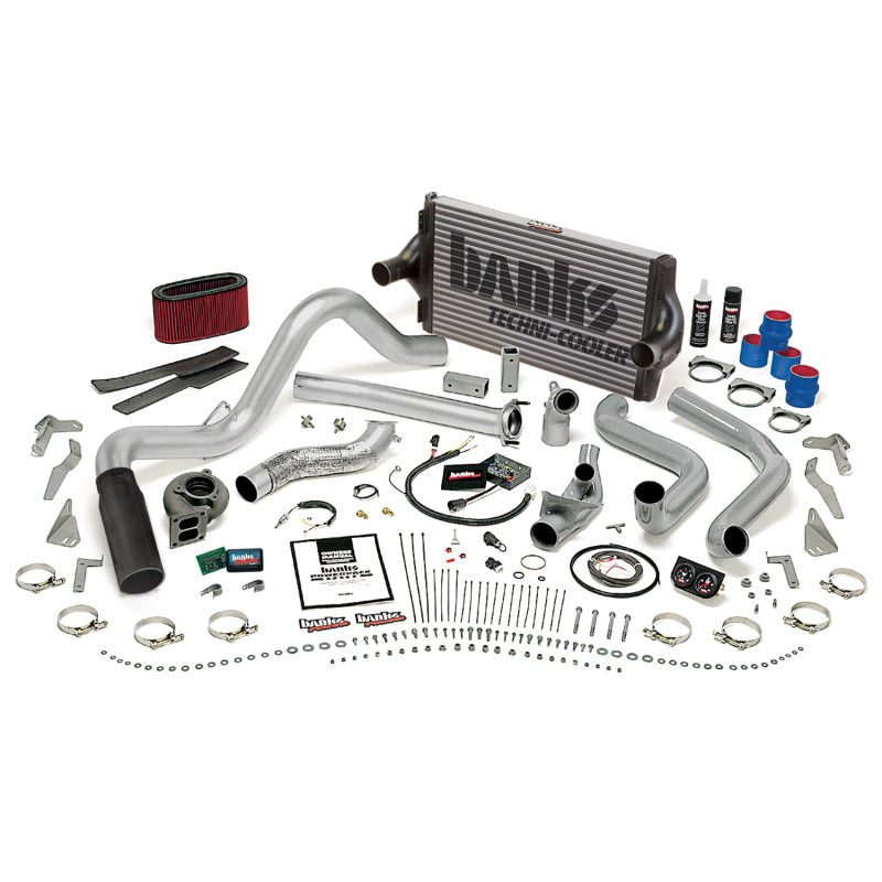 Banks Power 95.5-97 Ford 7.3L Auto PowerPack System - SS Single Exhaust w/ Black Tip AJ-USA, Inc