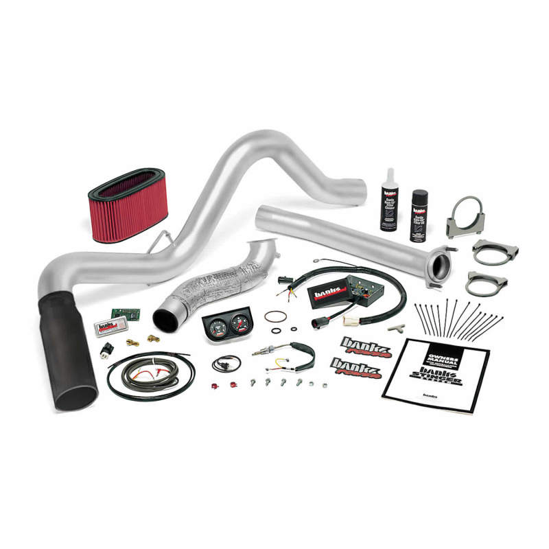 Banks Power 95.5-97 Ford 7.3L Auto Stinger System - SS Single Exhaust w/ Black Tip AJ-USA, Inc