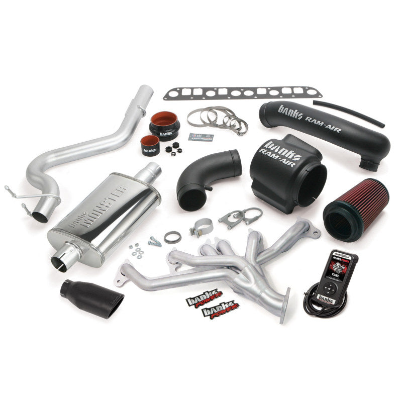 Banks Power 98-99 Jeep 4.0L Wrangler PowerPack System - SS Single Exhaust w/ Black Tip AJ-USA, Inc