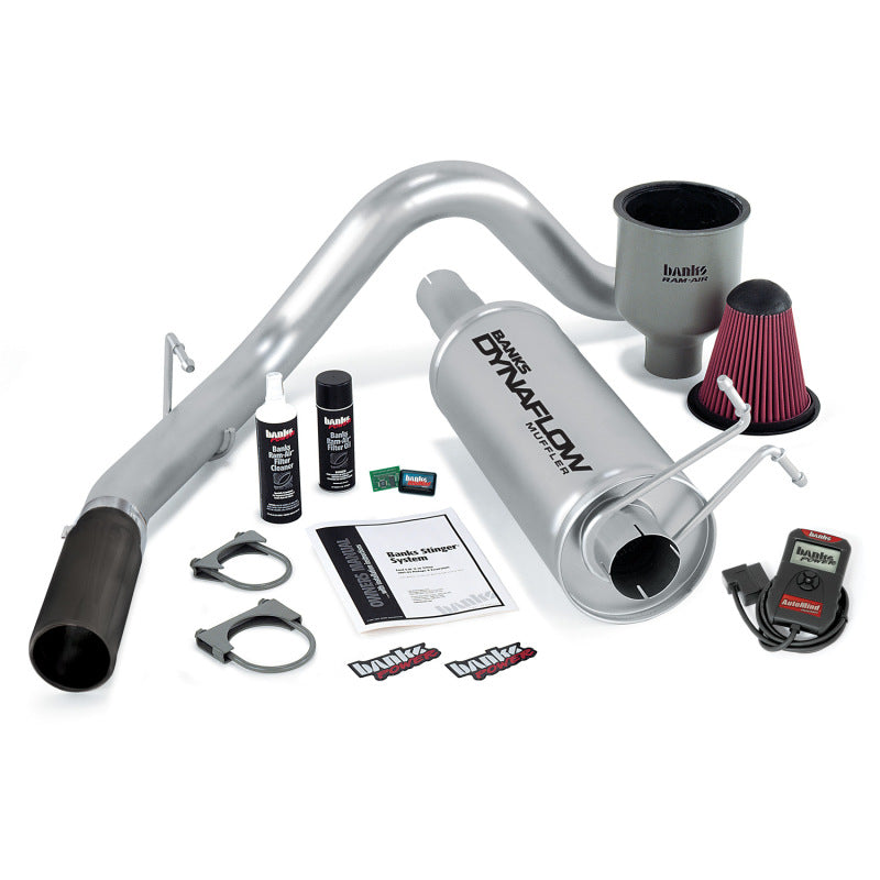 Banks Power 99-04 Ford 6.8L Ext/Crew Cab Stinger System w/ AutoMind - SS Single Exhaust w/ Black Tip AJ-USA, Inc