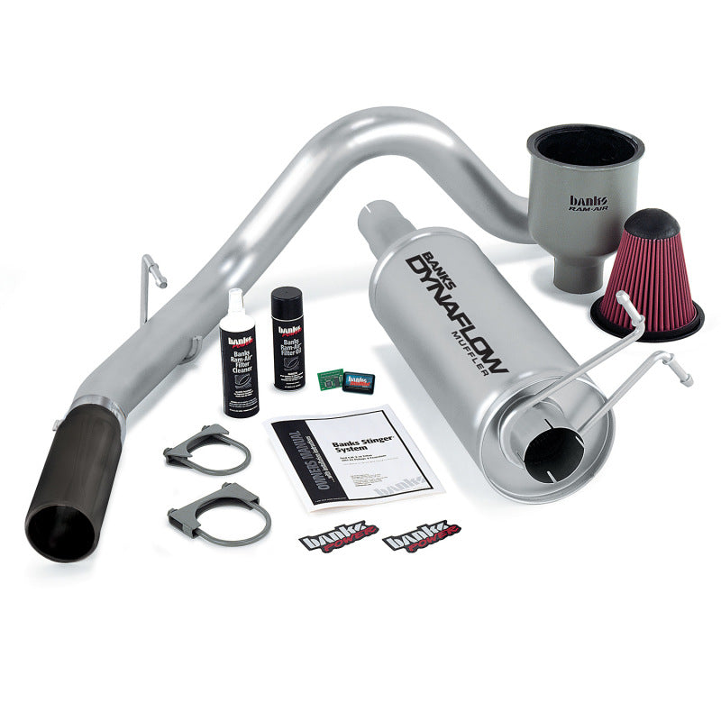 Banks Power 99-04 Ford 6.8L Ext/Crew Cab Stinger System w/ AutoMind - SS Single Exhaust w/ Black Tip AJ-USA, Inc