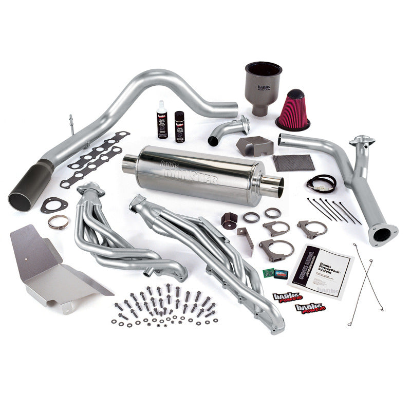 Banks Power 99-04 Ford 6.8L Truck EGR-Early Cat PowerPack System - SS Single Exhaust w/ Black Tip AJ-USA, Inc