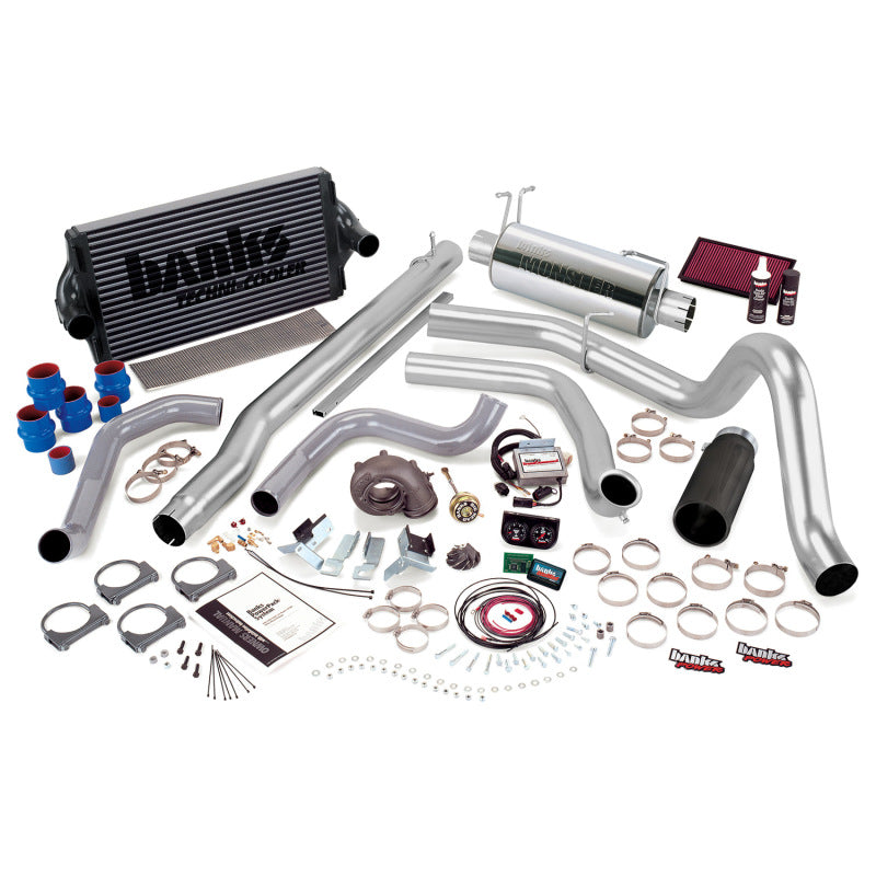 Banks Power 99.5-03 Ford 7.3L F250/350 Auto PowerPack System - SS Single Exhaust w/ Black Tip AJ-USA, Inc