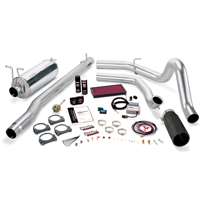 Banks Power 99.5-03 Ford 7.3L F250/350 Auto Stinger System - SS Single Exhaust w/ Black Tip AJ-USA, Inc