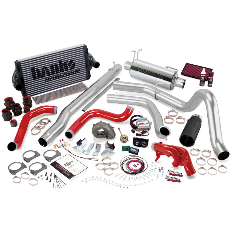 Banks Power 99.5 Ford 7.3L F250/350 Auto PowerPack System - SS Single Exhaust w/ Black Tip AJ-USA, Inc