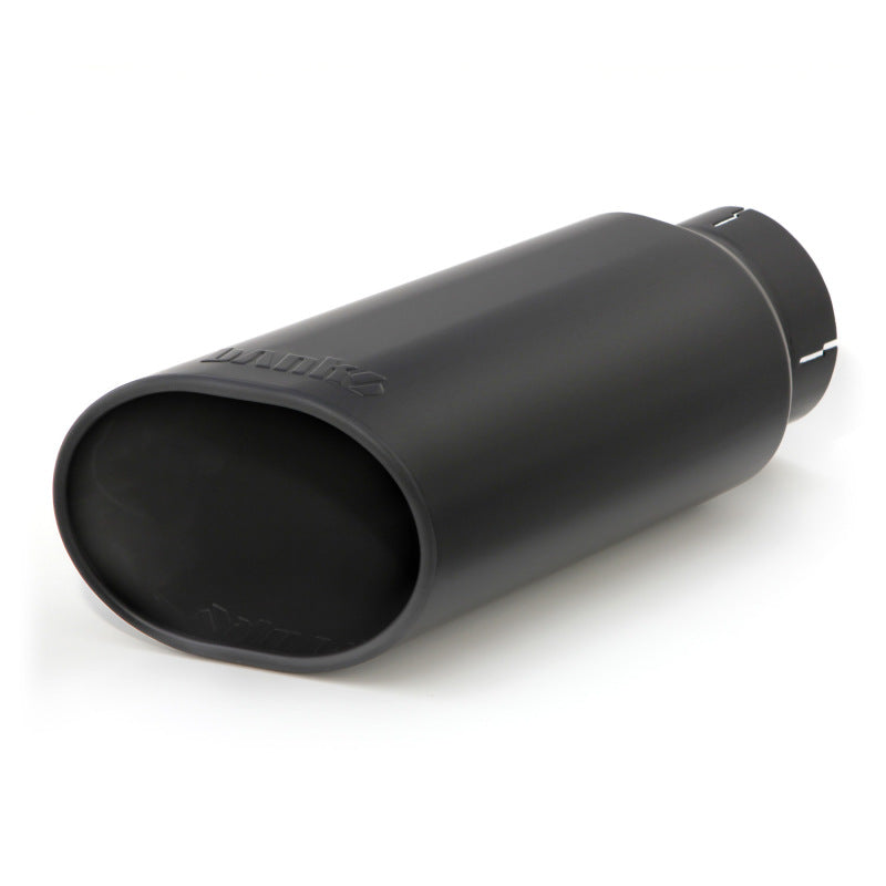 Banks Power Tailpipe Tip Kit - SS Obround Slash Cut - Black - 4in Tube - 5in X 6in X 14in AJ-USA, Inc