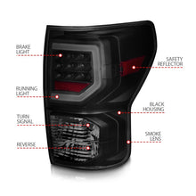 Load image into Gallery viewer, Anzo 07-11 Toyota Tundra Full LED Tailights Black Housing Smoke Lens G2 (w/C Light Bars)