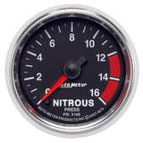 Autometer GS 2 1/16in. 1600PSI Nitrous Fuel Pressure Gauge