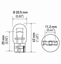 Load image into Gallery viewer, Hella Bulb 7443 12V 21/5W W3X16Q T65 (2)