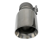 Load image into Gallery viewer, aFe MACH Force-Xp Univ 304 SS Double-Wall Clamp-On Exhaust Tip - Polished - 3in Inlet - 4.5in Outlet