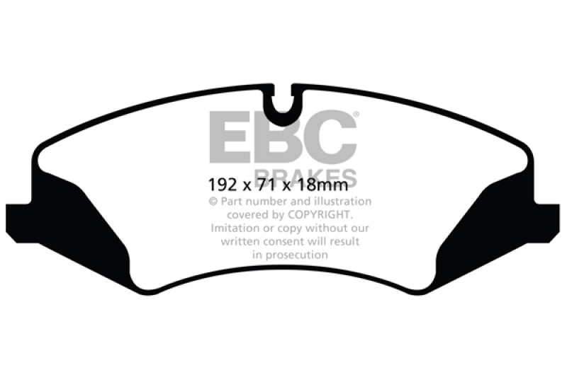 EBC 14+ Land Rover LR4 3.0 Supercharged Ultimax2 Front Brake Pads