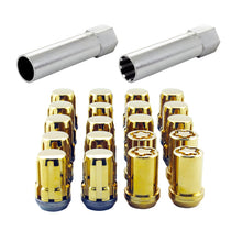 Load image into Gallery viewer, McGard SplineDrive Tuner 5 Lug Install Kit w/Locks &amp; Tool (Cone) M12x1.25 / 13/16 Hex - Gold (CS)