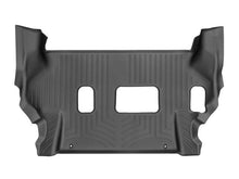 Load image into Gallery viewer, WeatherTech 11-13 Infiniti QX56 / 2014+ Infiniti QX80 Rear FloorLiner - Black (2nd Row Split Bench)